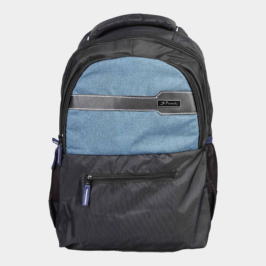 Light Blue Polyester Backpack, Medium Size, , large image number null