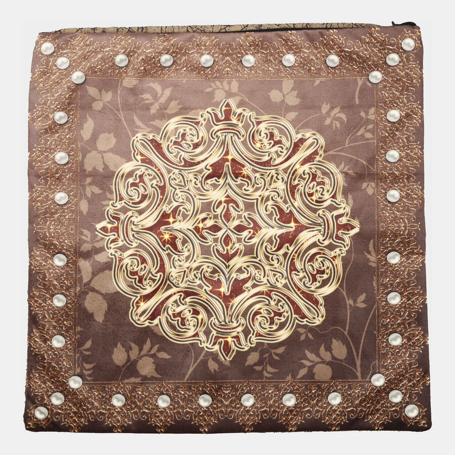 Printed Microfiber Cushion Cover, , large image number null