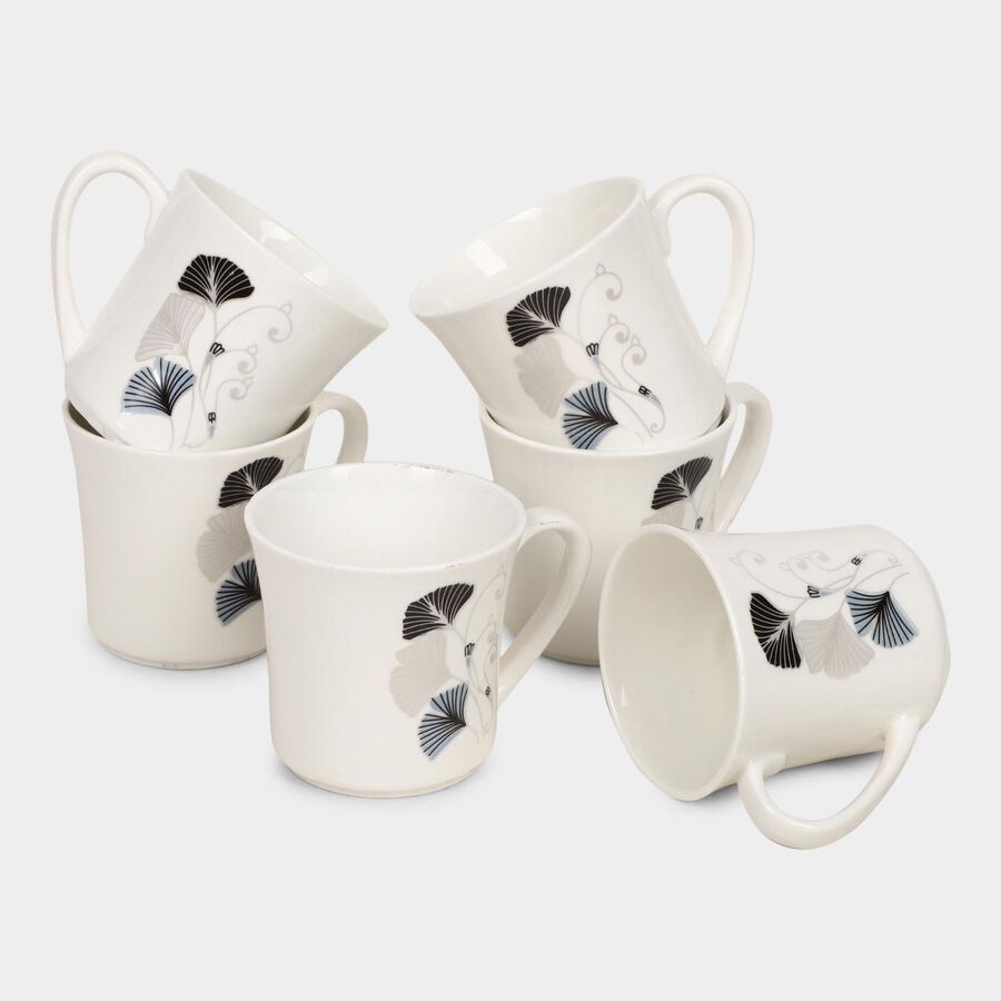 160 ml बोन चाइना मग, 6 मग का सेट, , large image number null