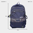 Dark Blue Polyester Backpack with Laptop Compartment, 30 L (Approx), , small image number null
