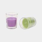 Votive Glass Candle Set of 2, , small