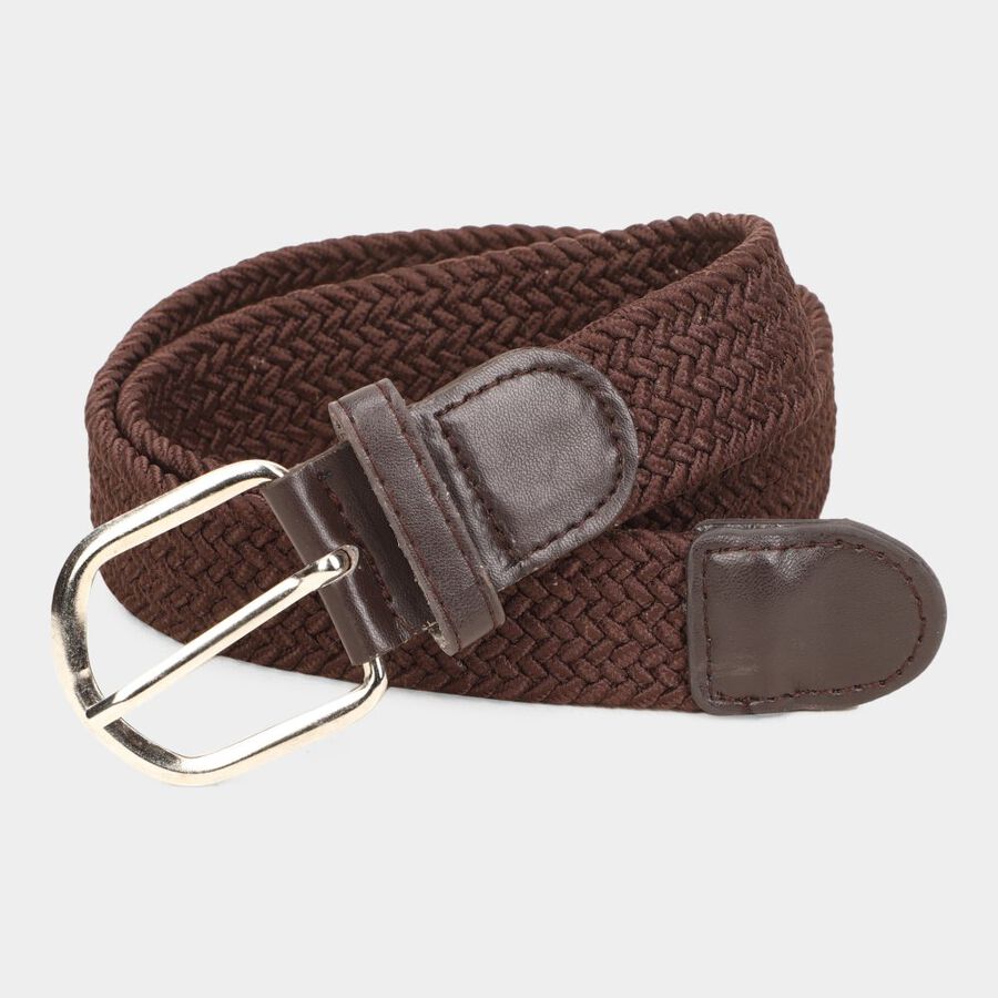 Women's Brown Nylon And Polyester Belt, , large image number null