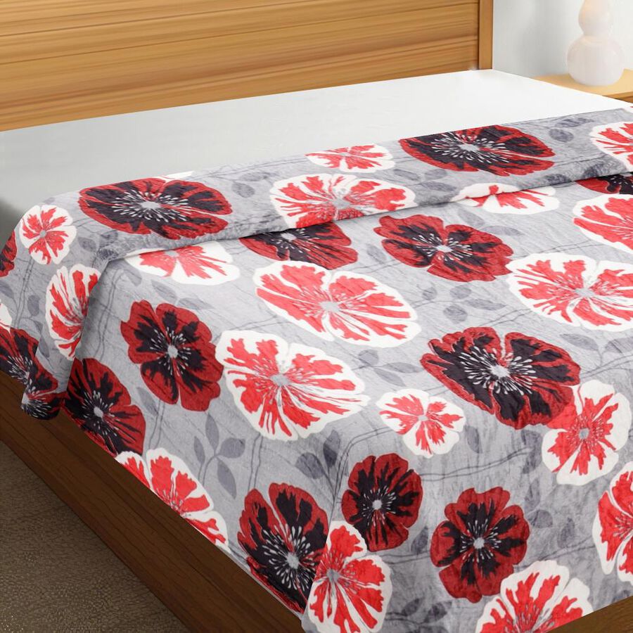 Grey Microfiber Blanket, , large image number null