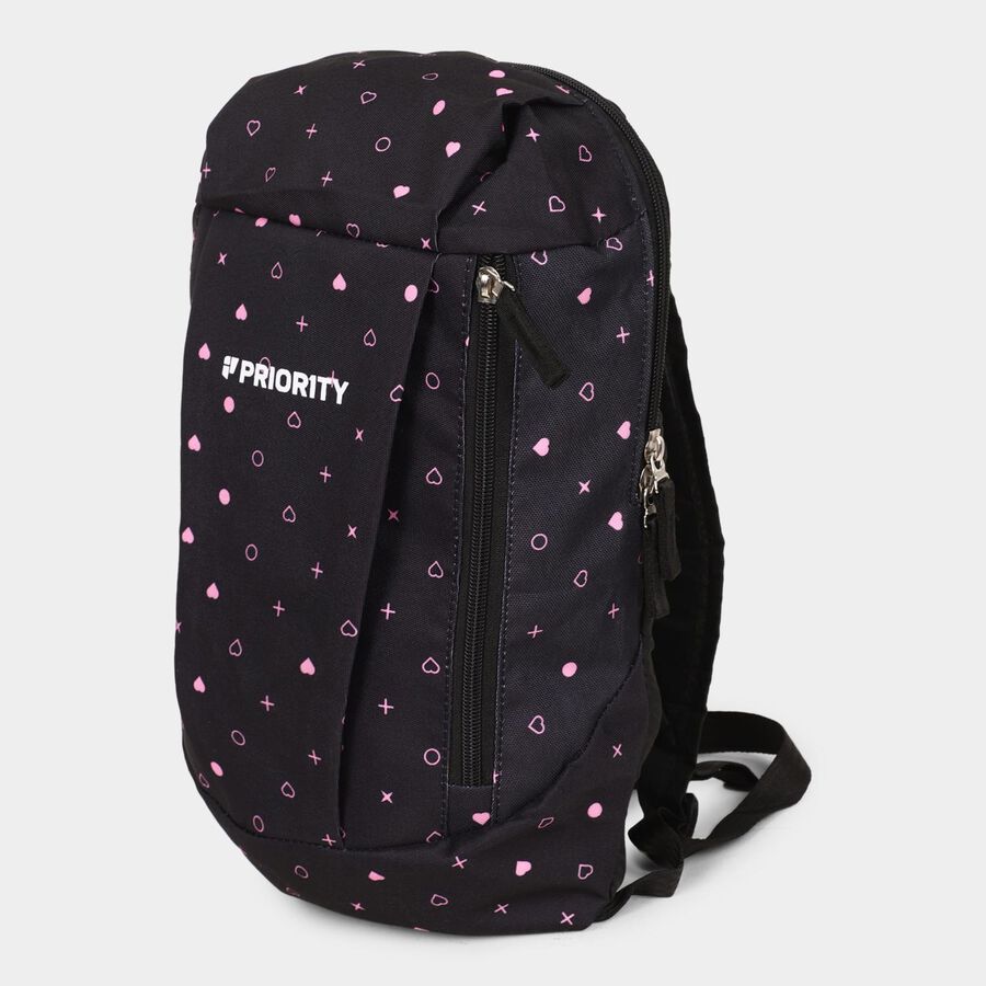 Women's Black Canvas Backpack, , large image number null