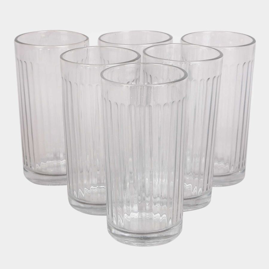 Round Glass Set Of 6 Tumbler, , large image number null