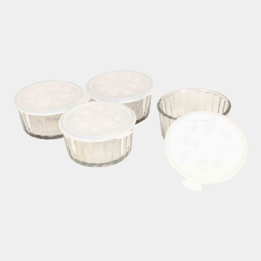 180 ml Glass Bowl, 10 cm Dia., Set of 4, , large image number null
