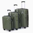 8 Wheel Light Green Polypropylene Trolley,Set of 3, , small