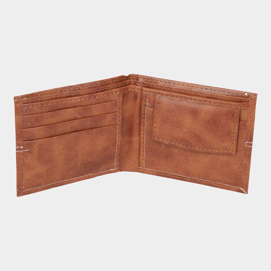 Men's Brown Polyurethane Wallet, , large image number null