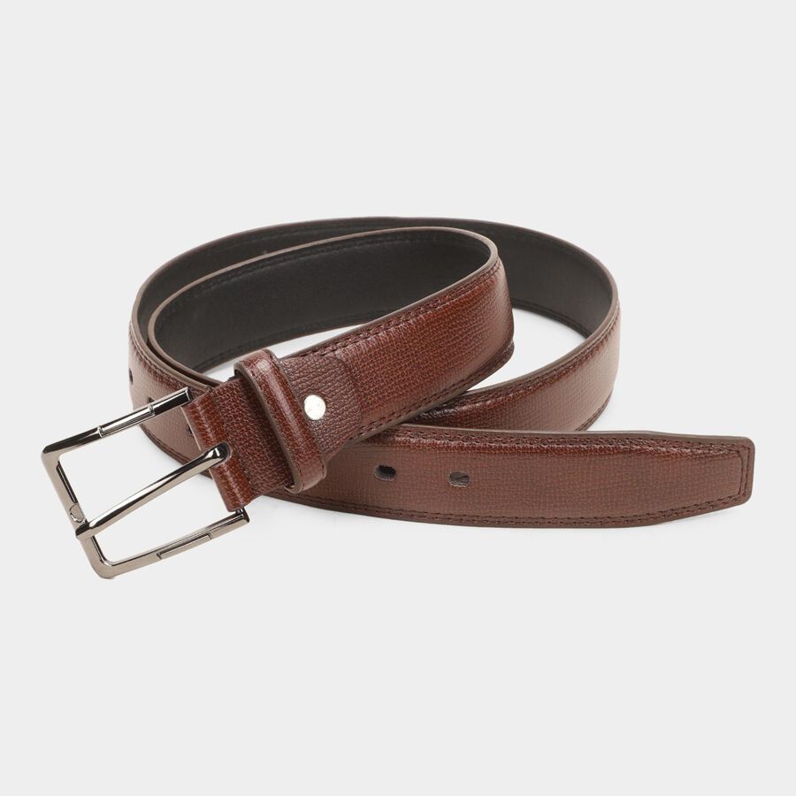 Men's Brown Polyurethane Formal Belt, , large image number null