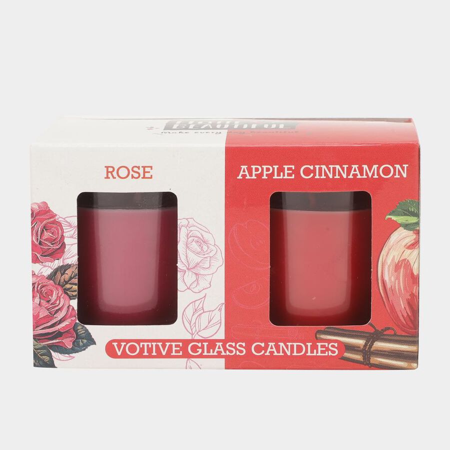 Votive Glass Candle Set of 2, , large