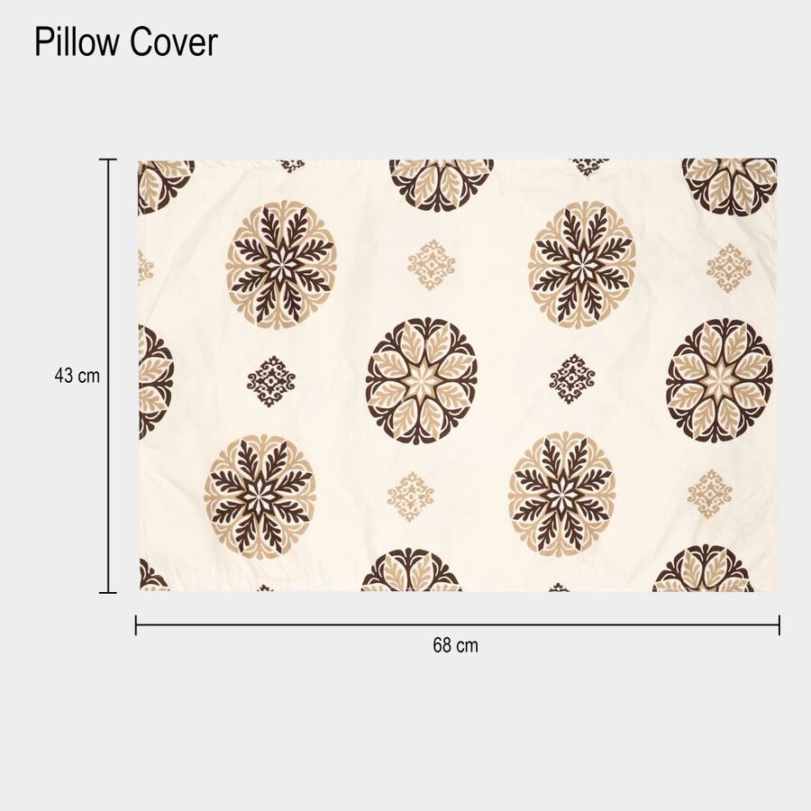 Green Microfiber Double Bedsheet with Pillow Cover, , large