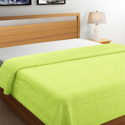 Green Polyester Bedcover