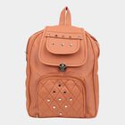 Women's Embellished Polyurethane Backpack, , small image number null