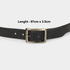Men's Black Casual Belt, , small image number null