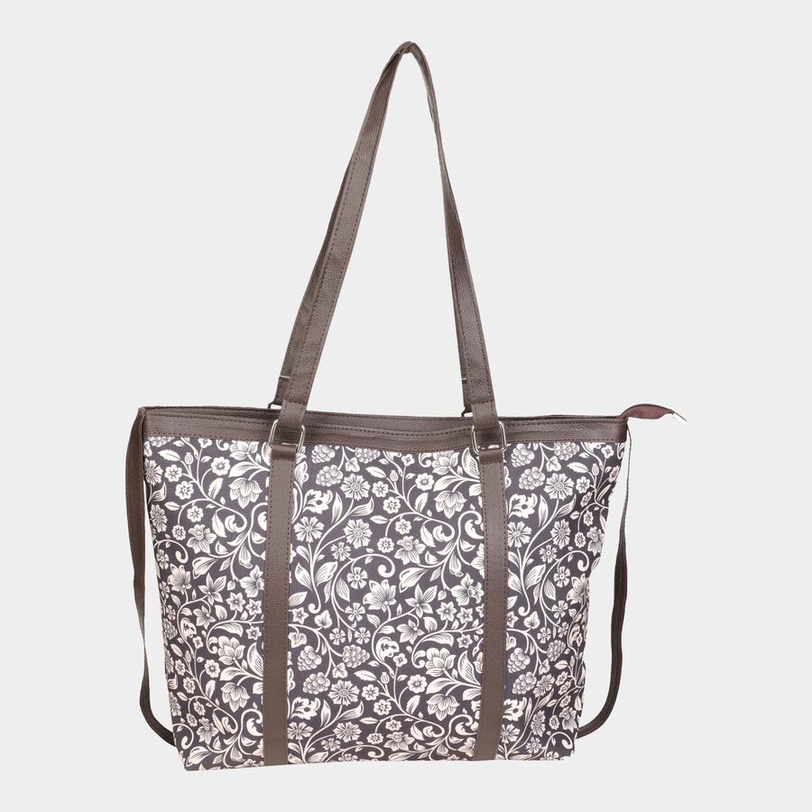 Women's Fabric Satchel, Printed, Medium Size, , large image number null
