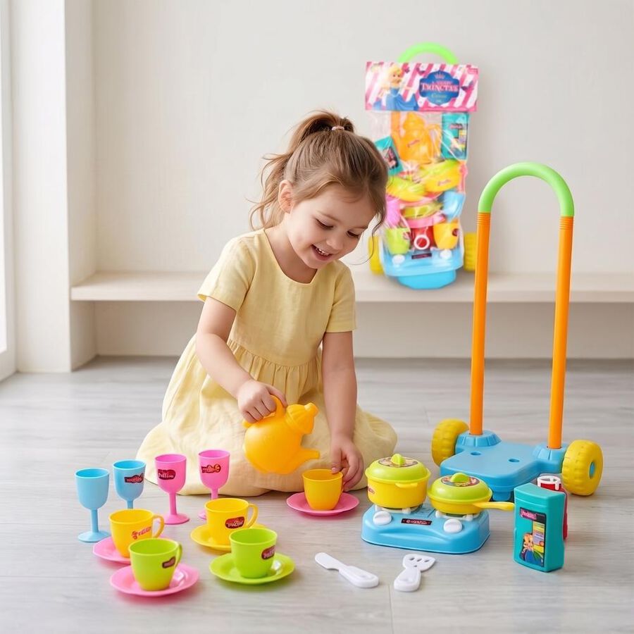 Kid's Plastic Kitchen Set, , large