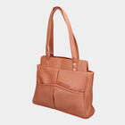Women Solid Tan Handbag, , small image number null