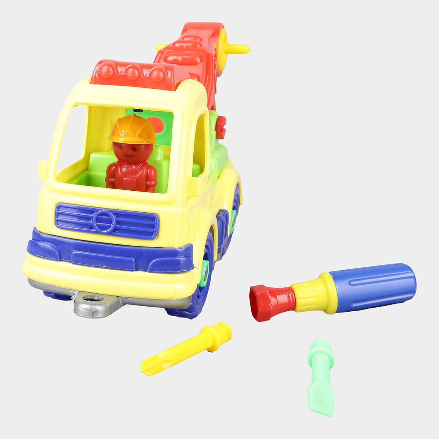 1 Crane Or Dumper Or Plastic Mixer Play Set , , large image number null
