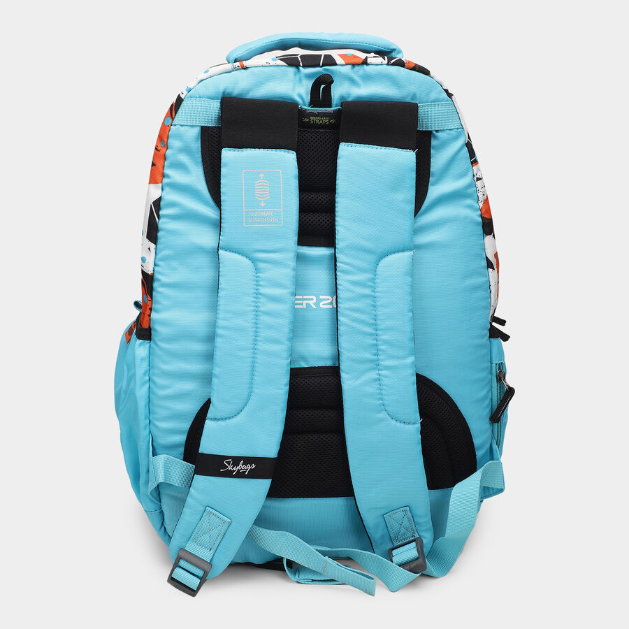 Blue Fabric Backpack, , large