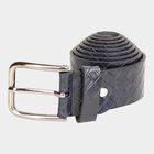Men's Navy Blue Polyurethane Casual Belt, , small image number null