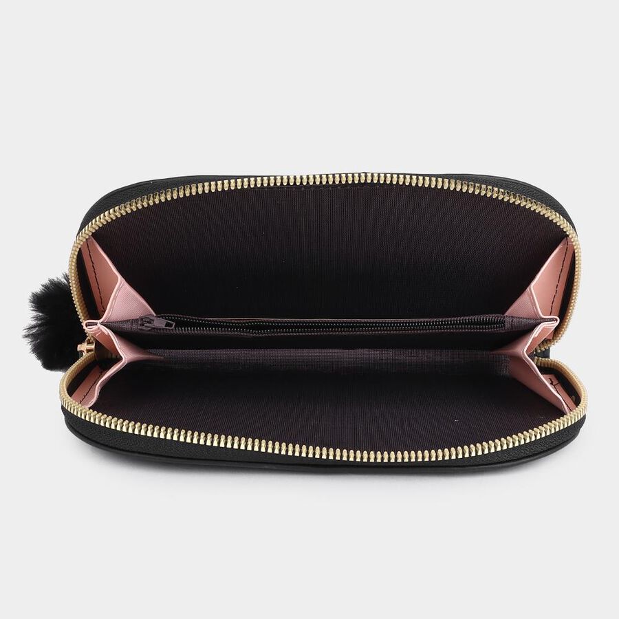 Women's Colour Block Polyurethane Long Wallet, , large image number null