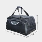  2 Wheels Black Polyester Duffle Trolley, , small