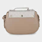 Woman's Beige Polyurethane Bag, , small