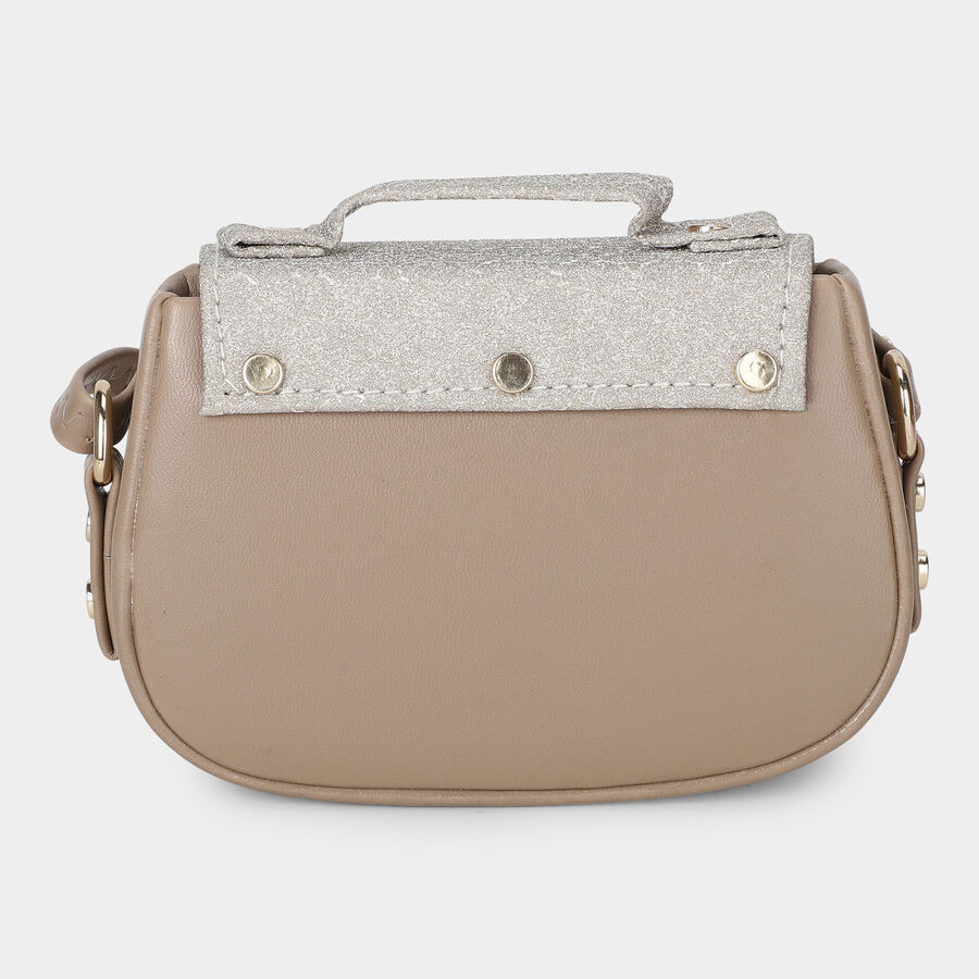 Woman's Beige Polyurethane Bag, , large