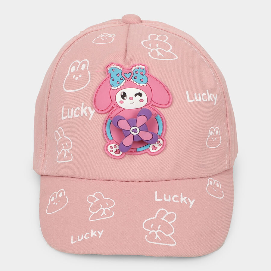 Kid's Pink Fabric Cap, , large image number null