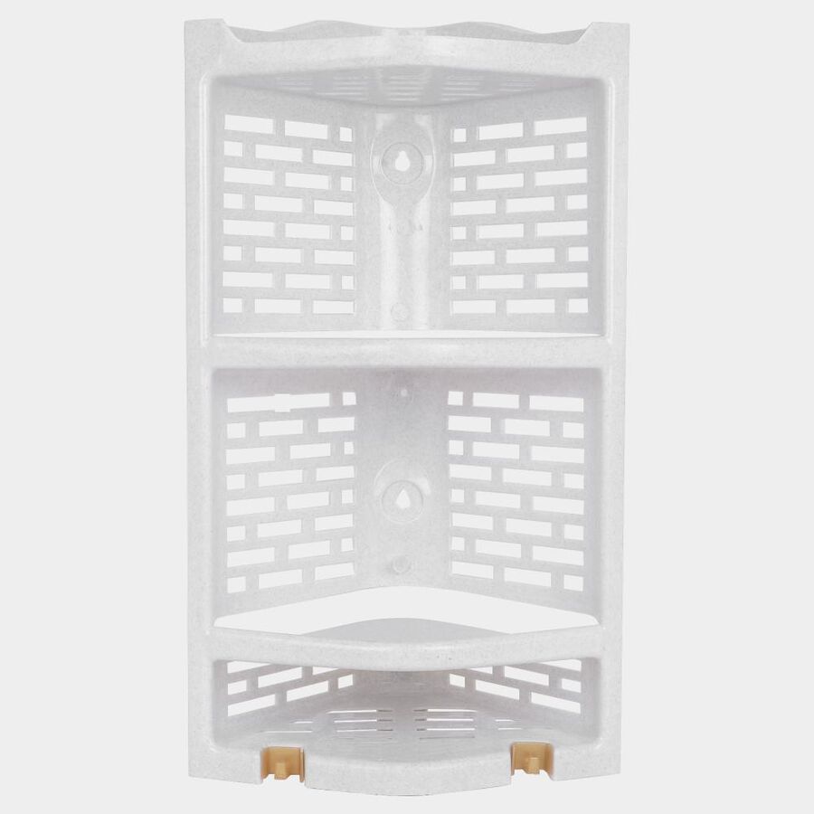 White Plastic Bathroom Stand, , large image number null