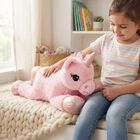Kid's Light Pink Fabric Animals Teddy, , small