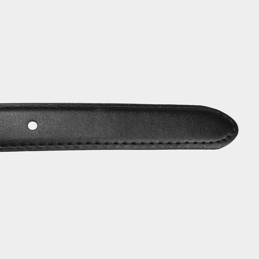 Women's Black Polyurethane Belt, , large image number null