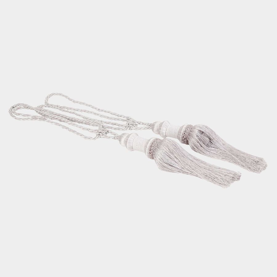Grey Microfiber Tieback Rope, , large image number null