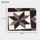 125 GSM Black Microfiber Double Bedsheet With Pillow Cover, , small image number null