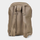 Women's Beige Polyurethane Backpack, , small image number null