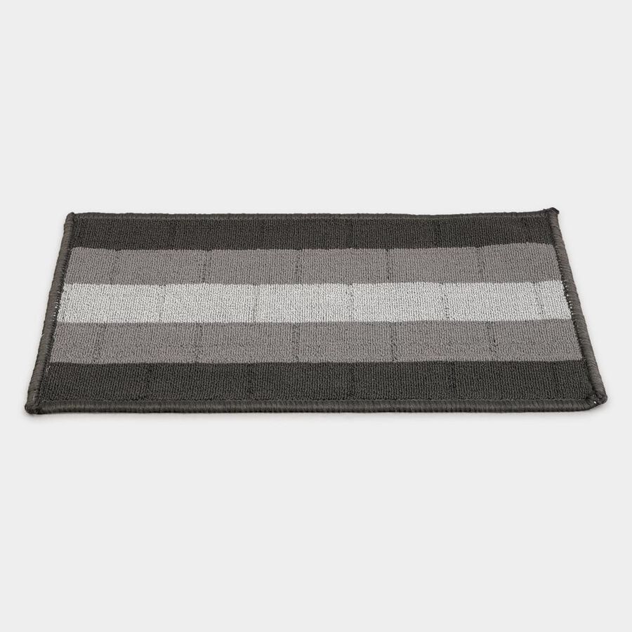 Anti-Skid Grey Polyester Door Mat, , large