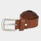 Men's Tan Leather Casual Belt, , small image number null