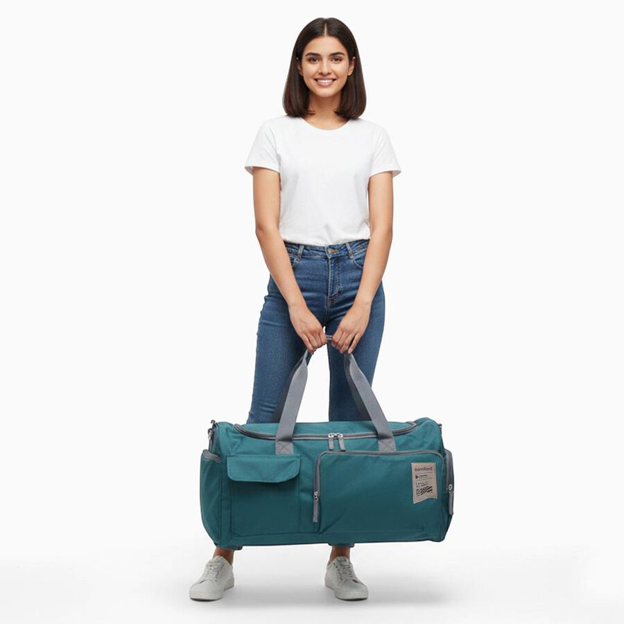 Blue Polyester Duffle Trolley, , large