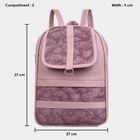 Women's Pink Polyurethane Backpack, , small image number null