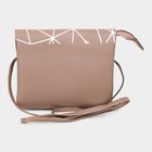 Women's Dark Pink Polyurethane Sling Bag, , small image number null