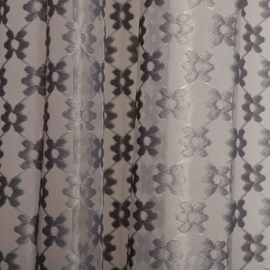7ft. Grey Polyester Curtain, , large