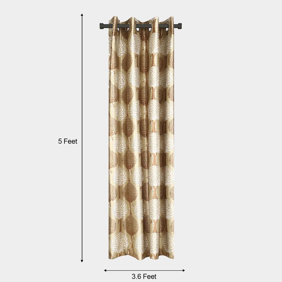 5ft. Brown Window Curtain, , large image number null