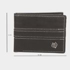 Men's Black Polyurethane Wallet, , small image number null