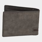 Men's Grey Polyurethane Wallet, , small image number null