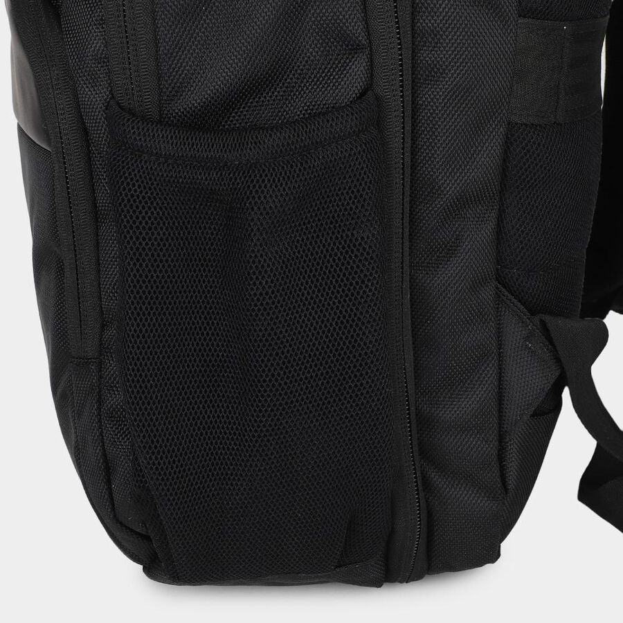 Black Polyester Laptop Back Pack, , large