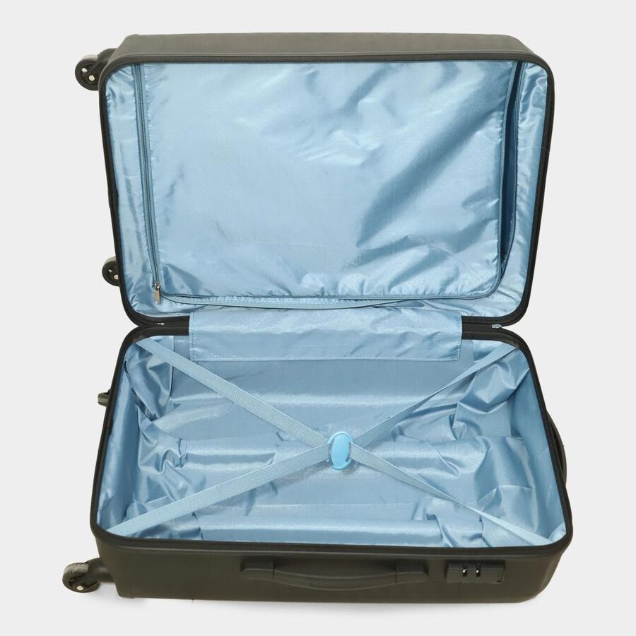 4-Wheel Black PVC Matee Hard Case Trolley, Small + Medium, , large image number null