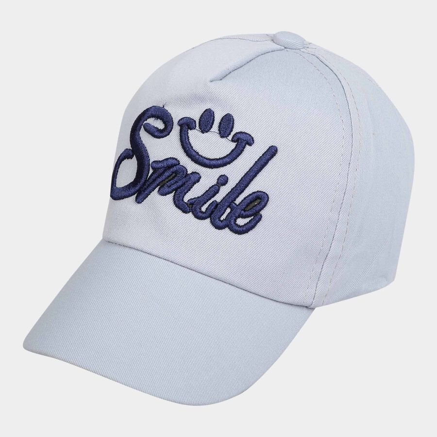 Kids' Grey Canvas Cap, , large image number null