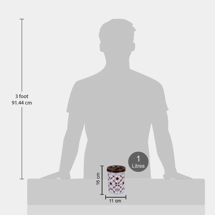 1L Plastic Container Set of 2, , large image number null