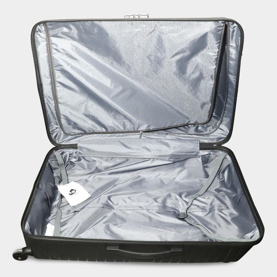 4-Wheel Black Polypropylene Hard Case Trolley, Large, , large image number null