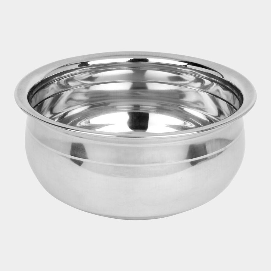 स्टेनलेस स्टील हांडी - 18cm, 1200ml, , large image number null